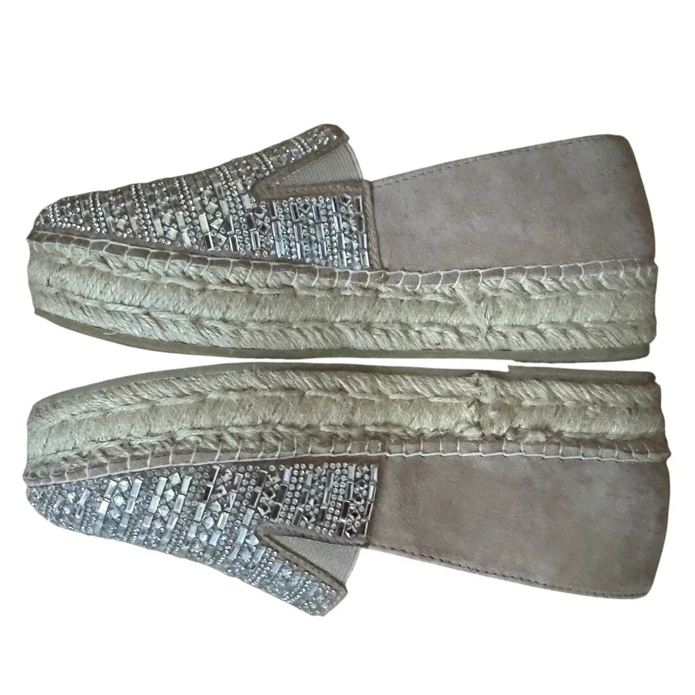 Steve Madden Proud Embellished Espadrilles Shoes Size 8M